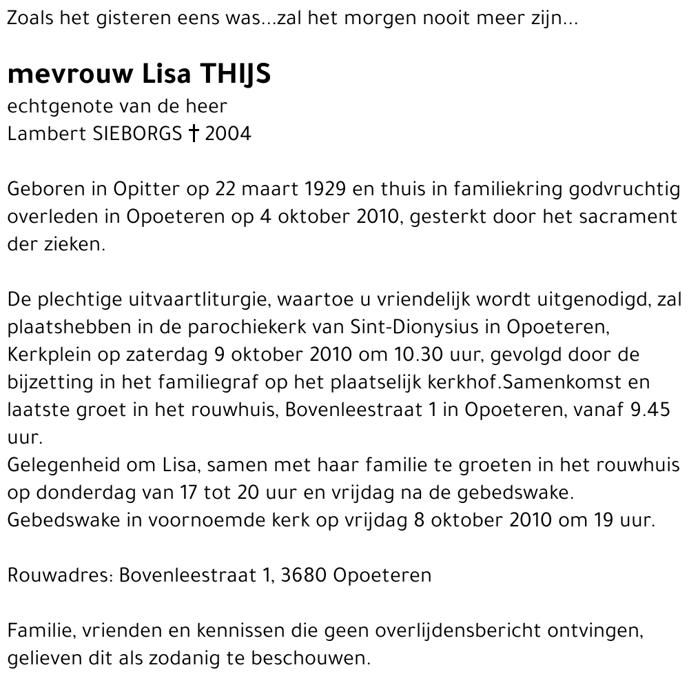 Lisa Thijs