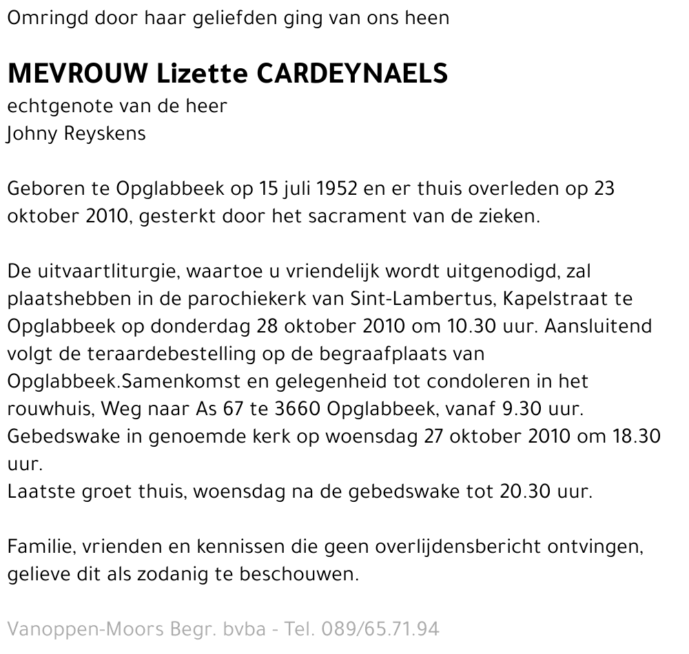 Lizette Cardeynaels