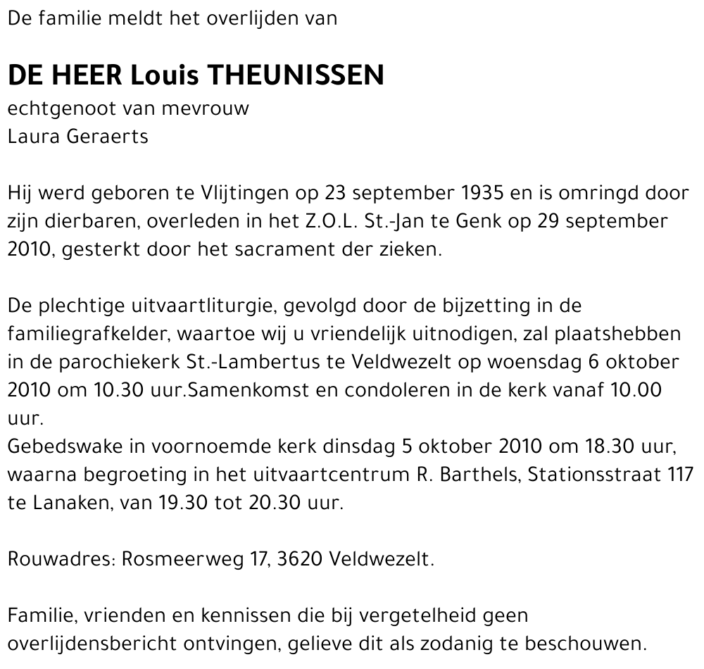 Louis Theunissen