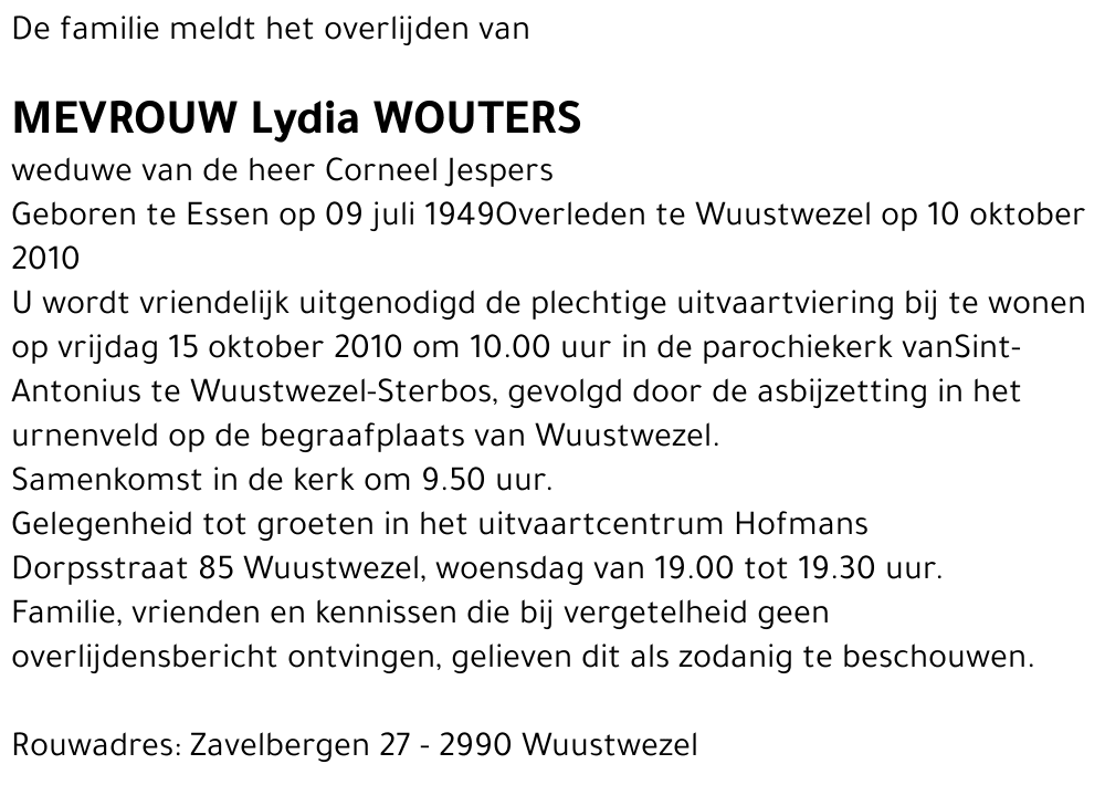 Lydia Wouters