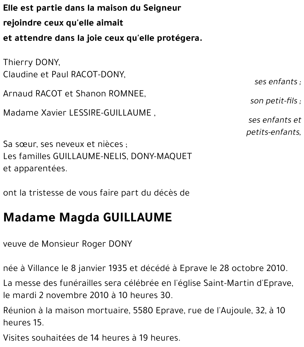 Magda GUILLAUME