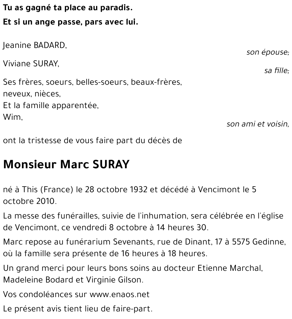 Marc SURAY