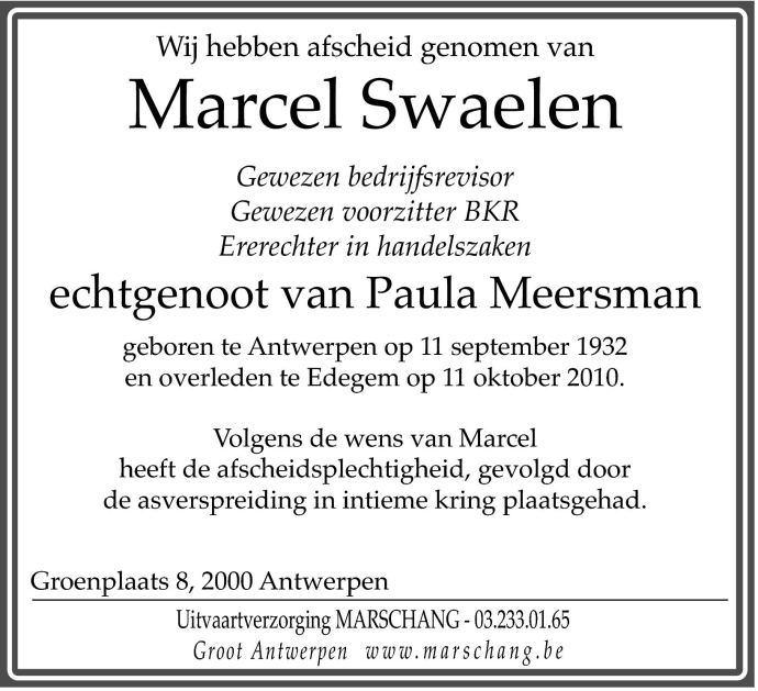 Marcel Swaelen