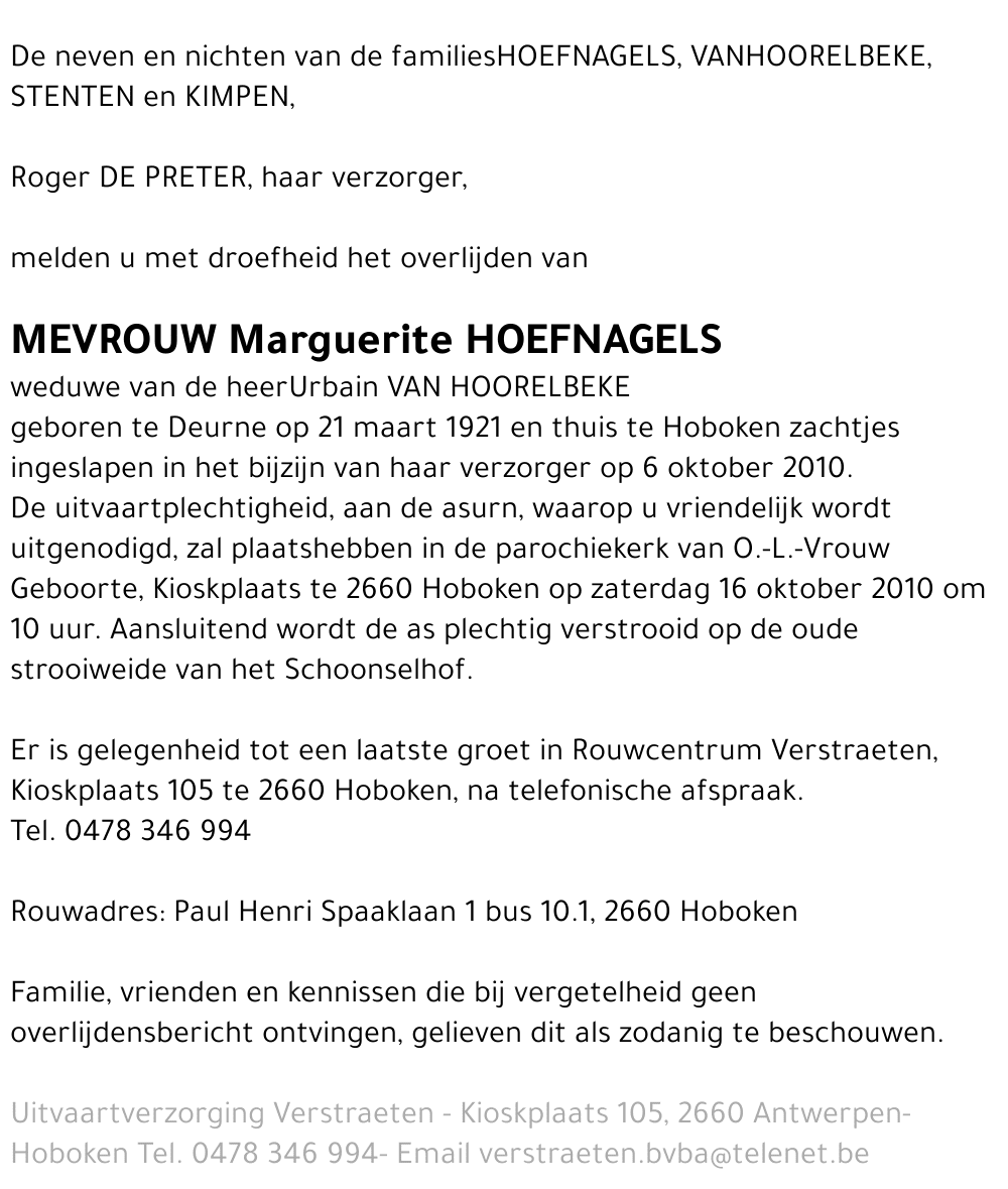 Marguerite Hoefnagels