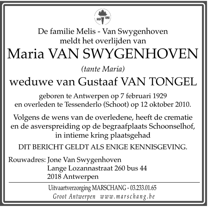 Maria Van Swygenhoven
