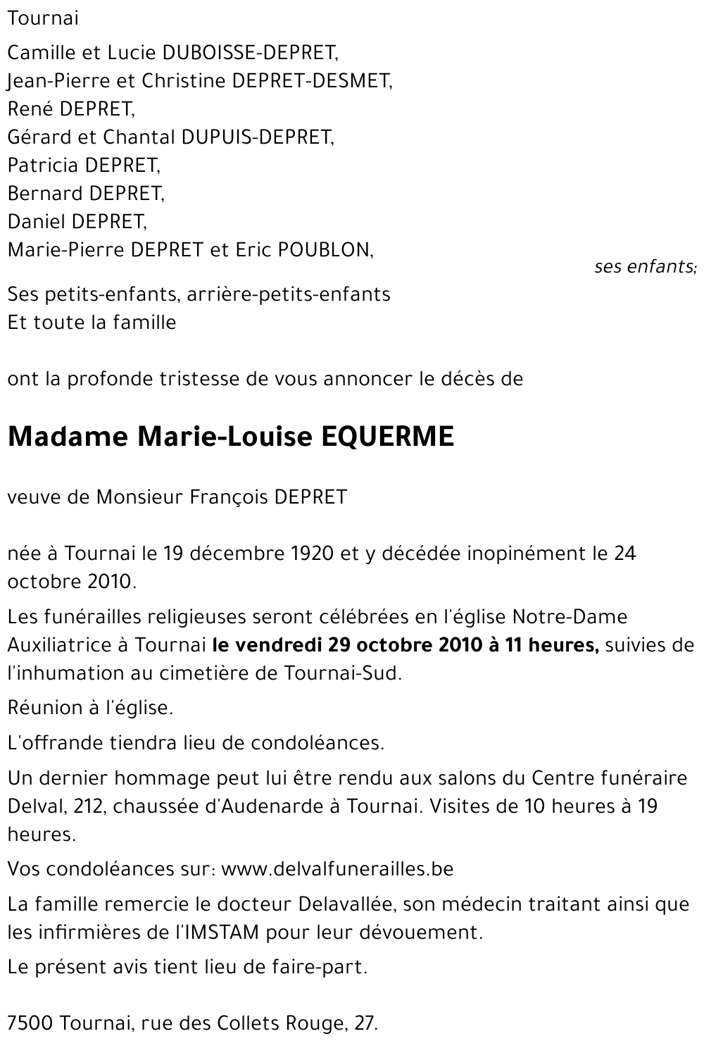 Marie-Louise EQUERME