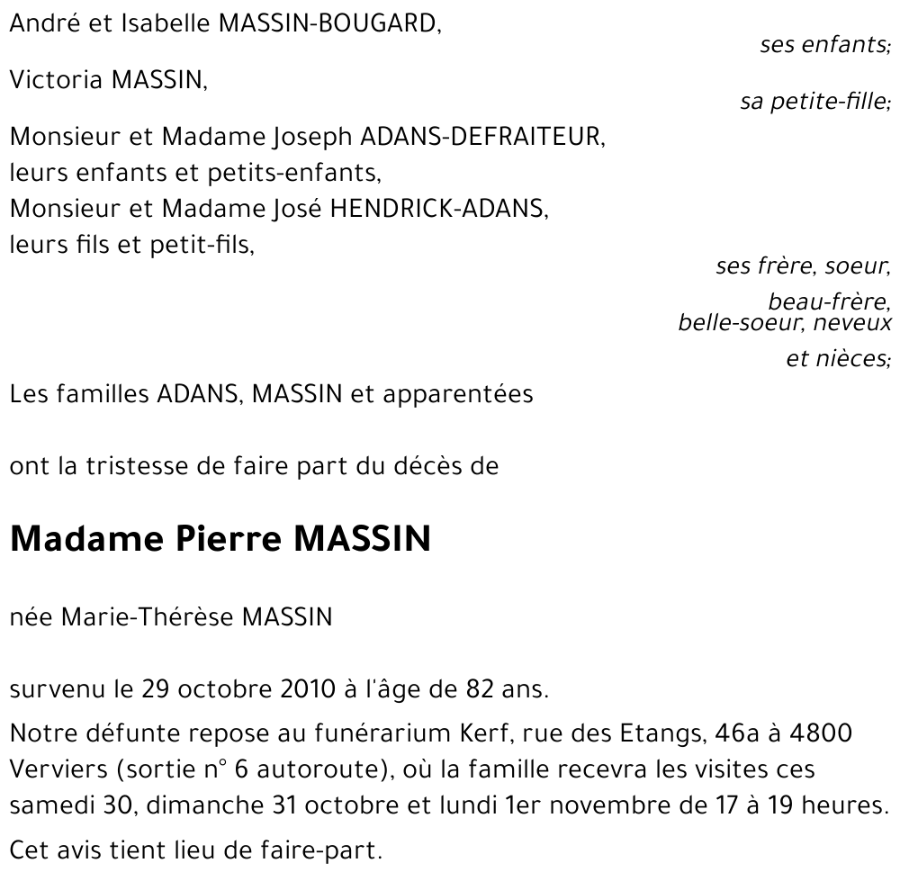 Marie-Thérèse ADANS