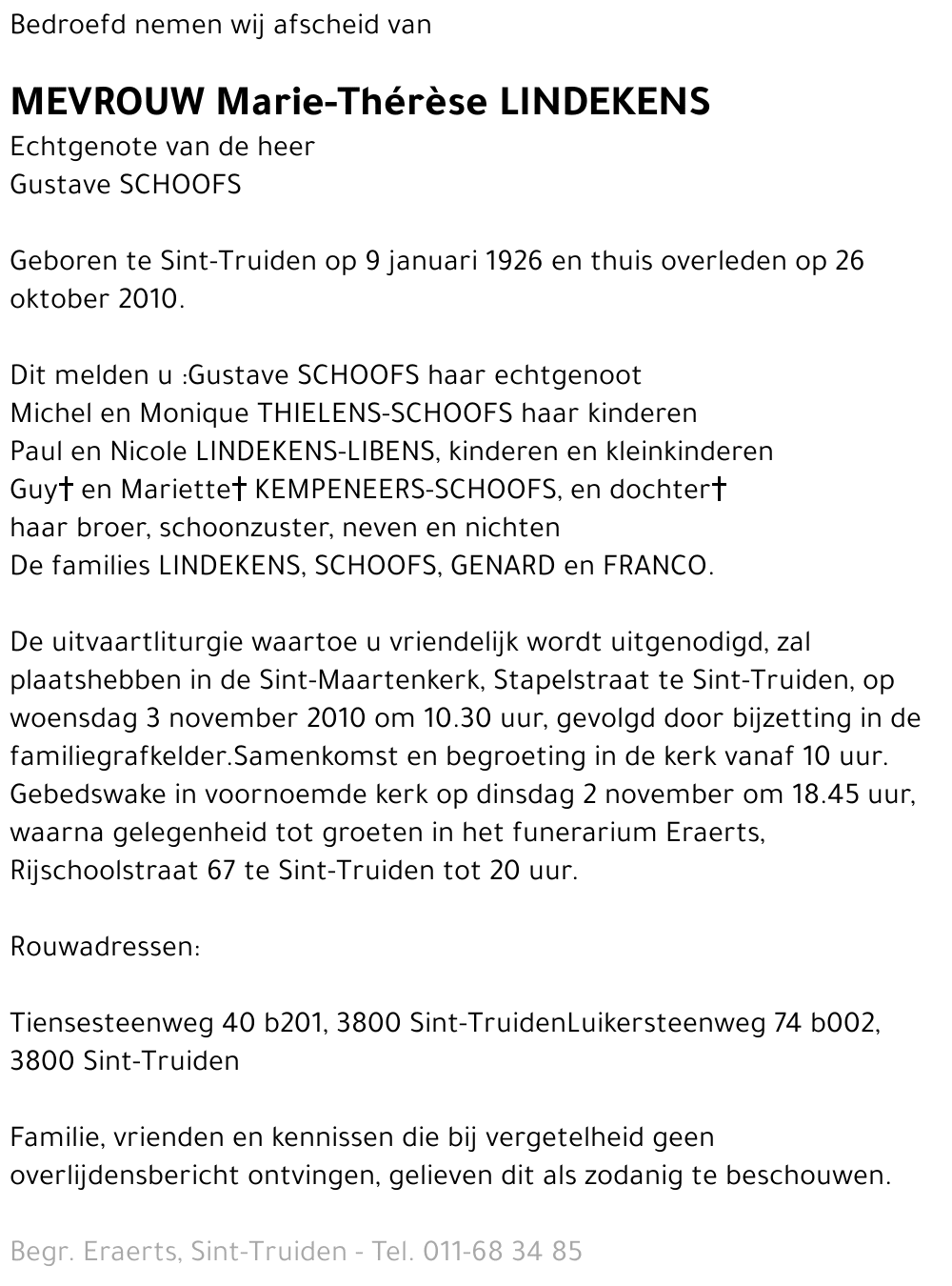 Marie-Therese Lindekens