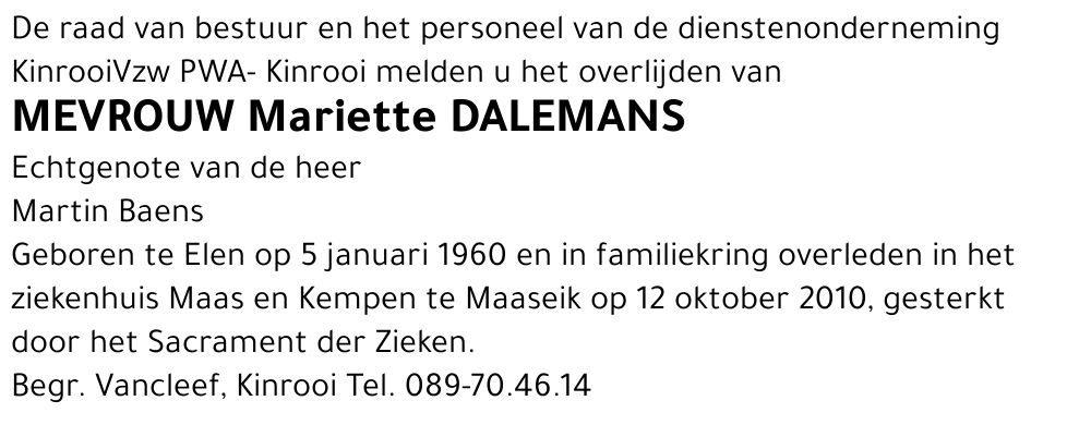 Mariette Dalemans