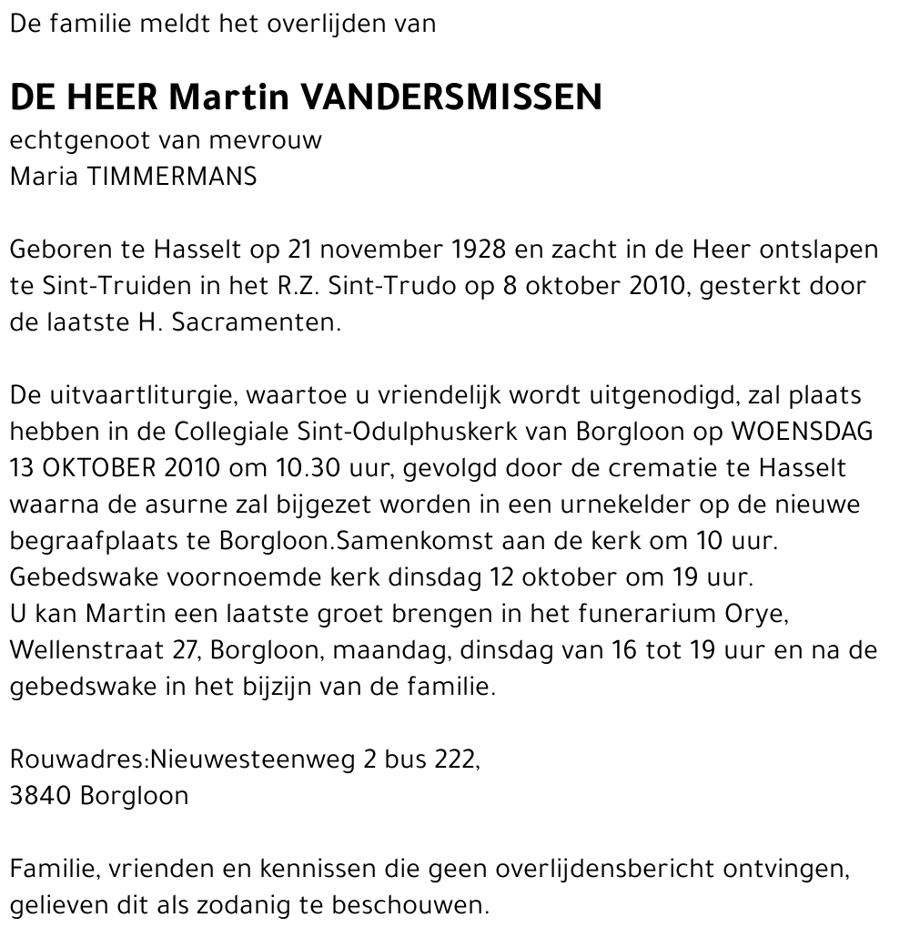 Martin Vandersmissen