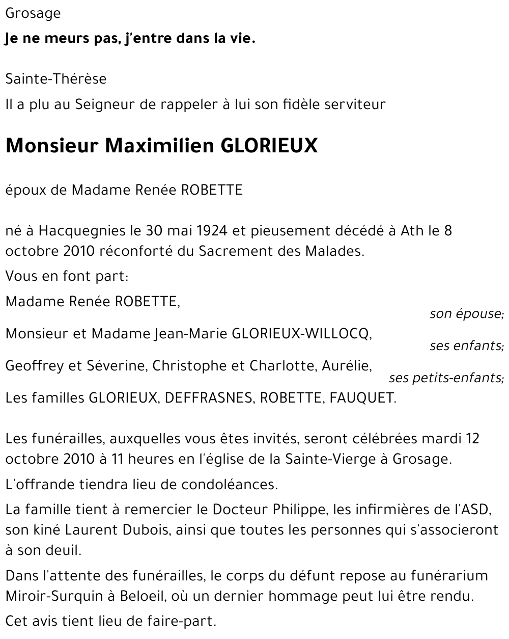Maximilien GLORIEUX