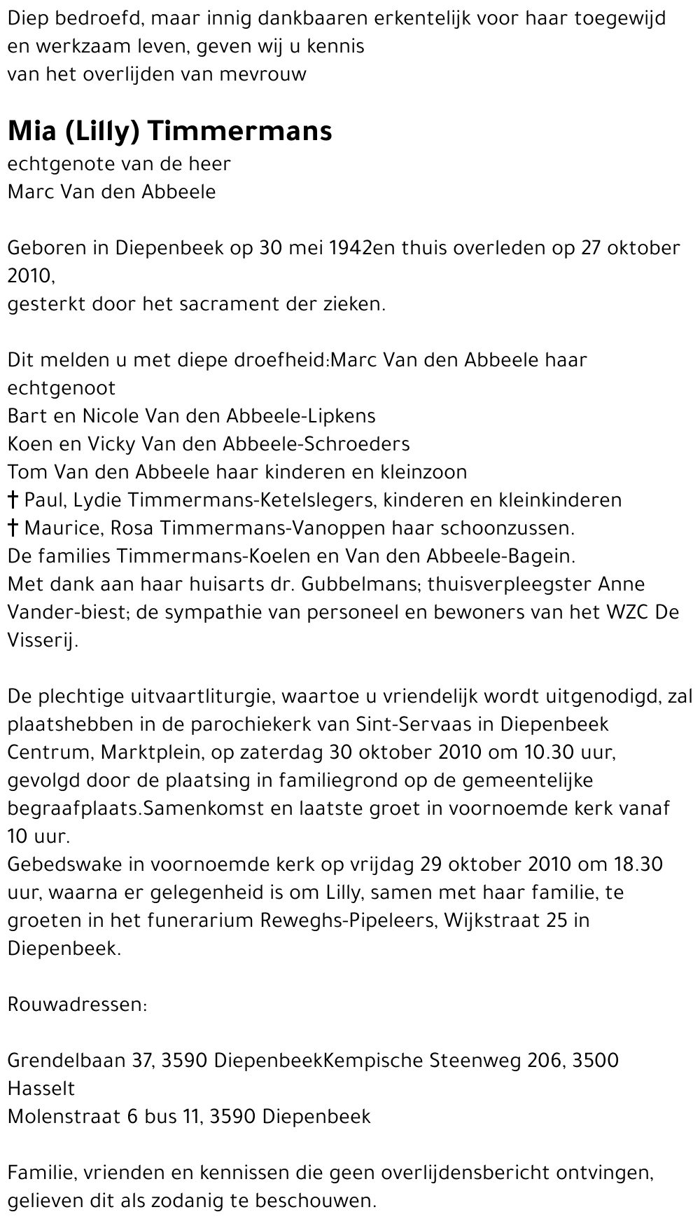 Mia (Lilly) Timmermans