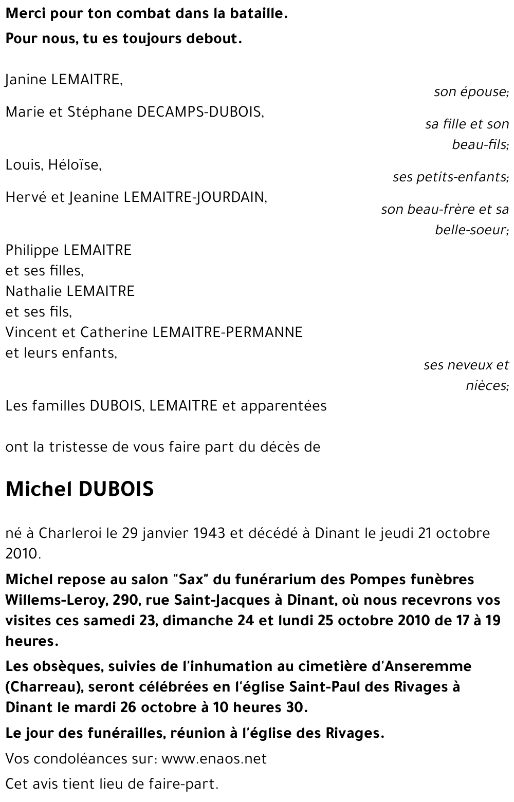 Michel DUBOIS