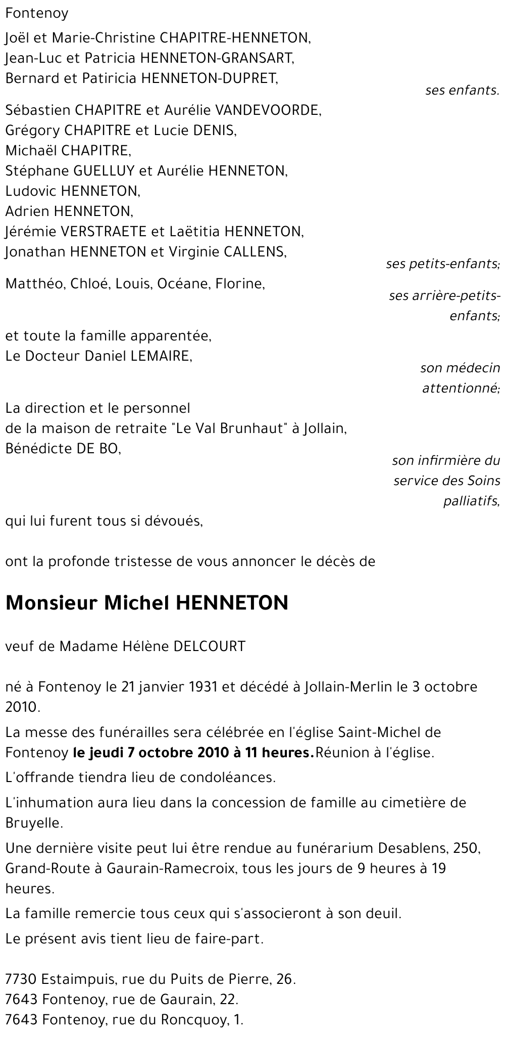Michel HENNETON