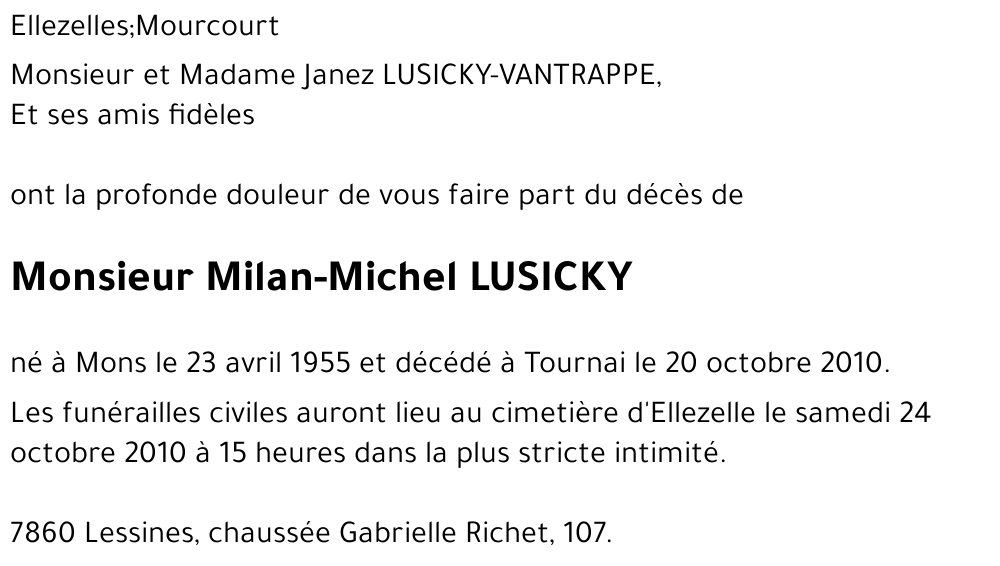 Milan-Michel LUSICKY