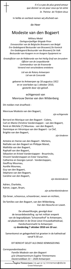 Modeste van den Bogaert