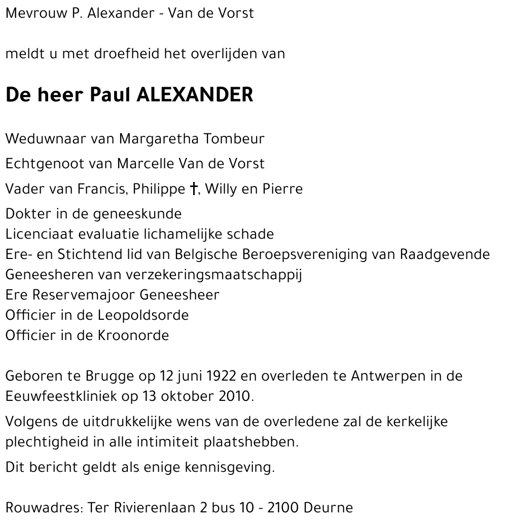 Paul ALEXANDER