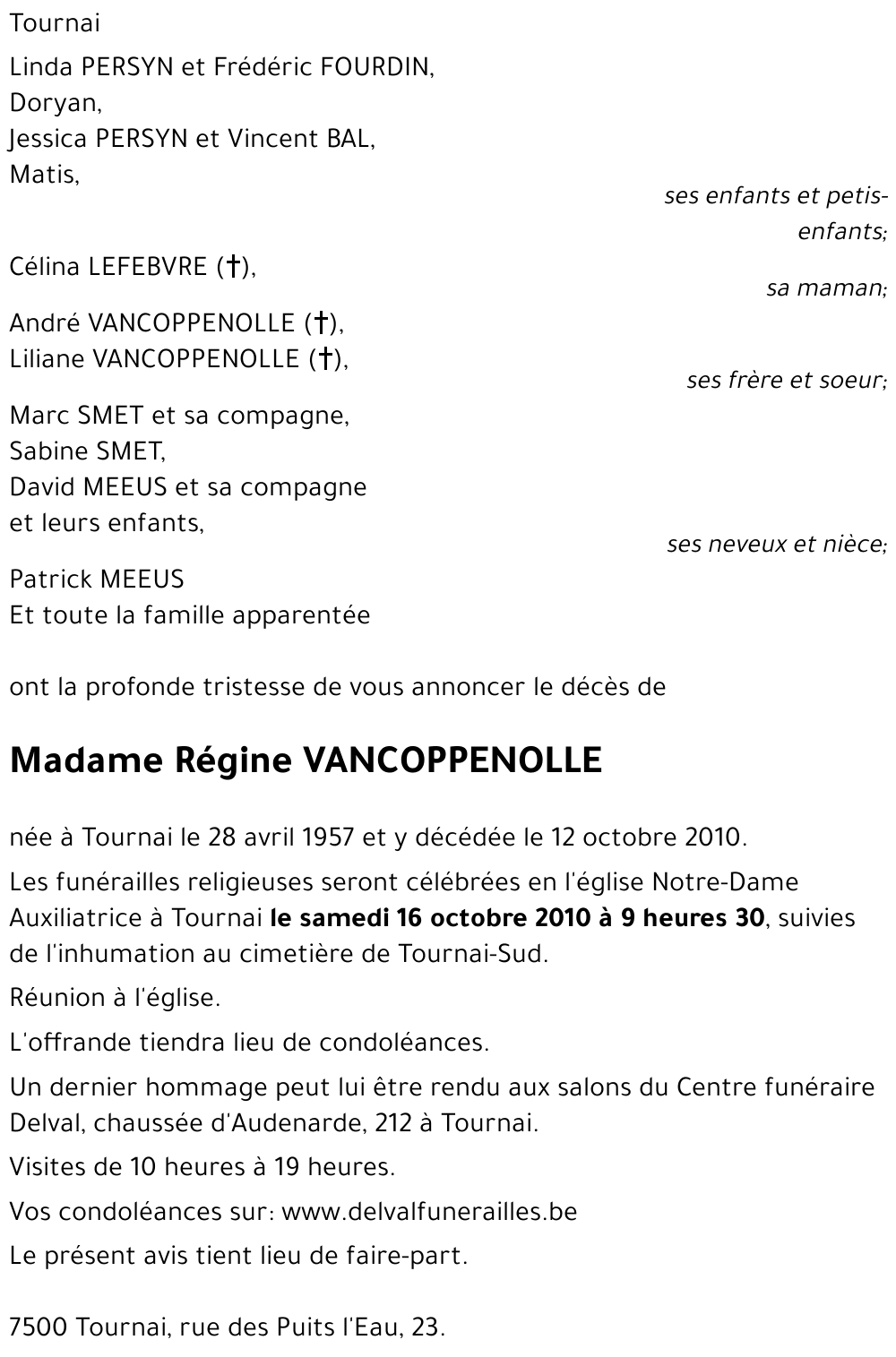 Régine VANCOPPENOLLE