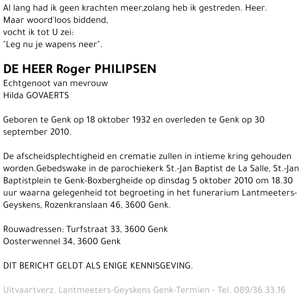 Roger PHILIPSEN