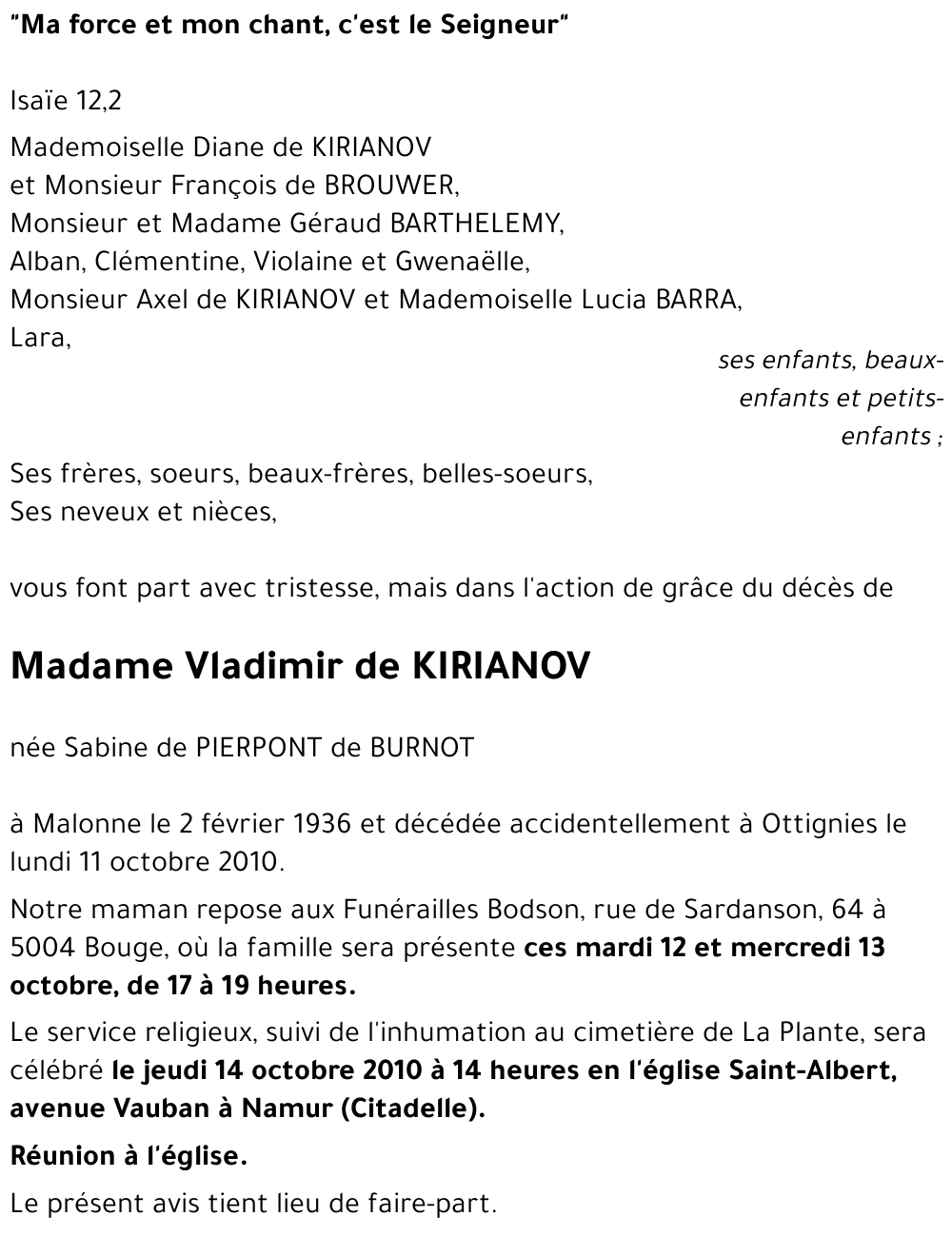 Sabine de PIERPONT de BURNOT