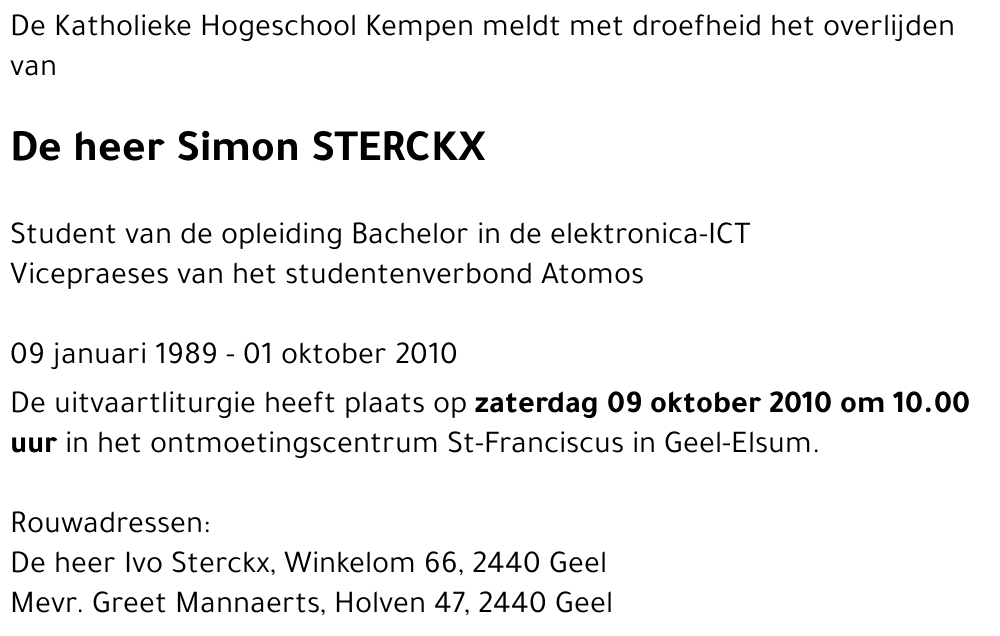 Simon STERCKX