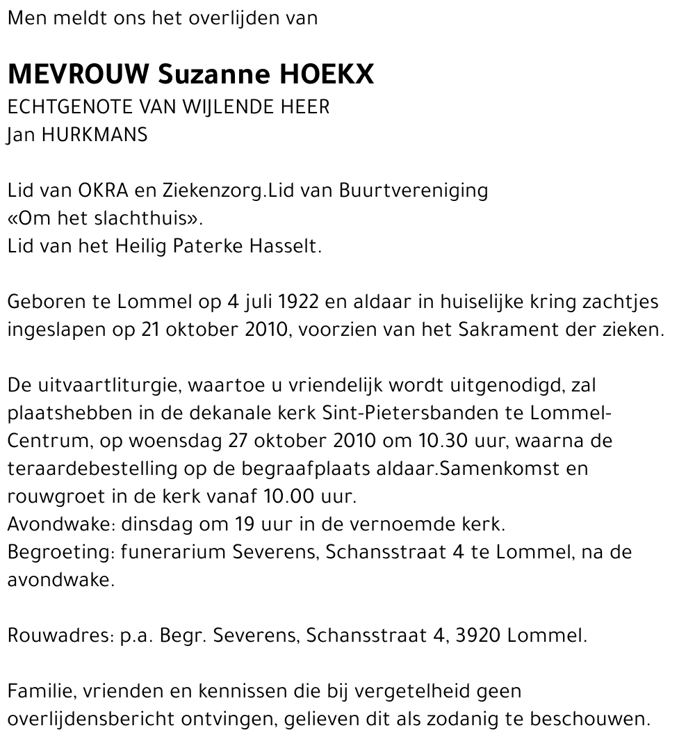 Suzanne Hoekx