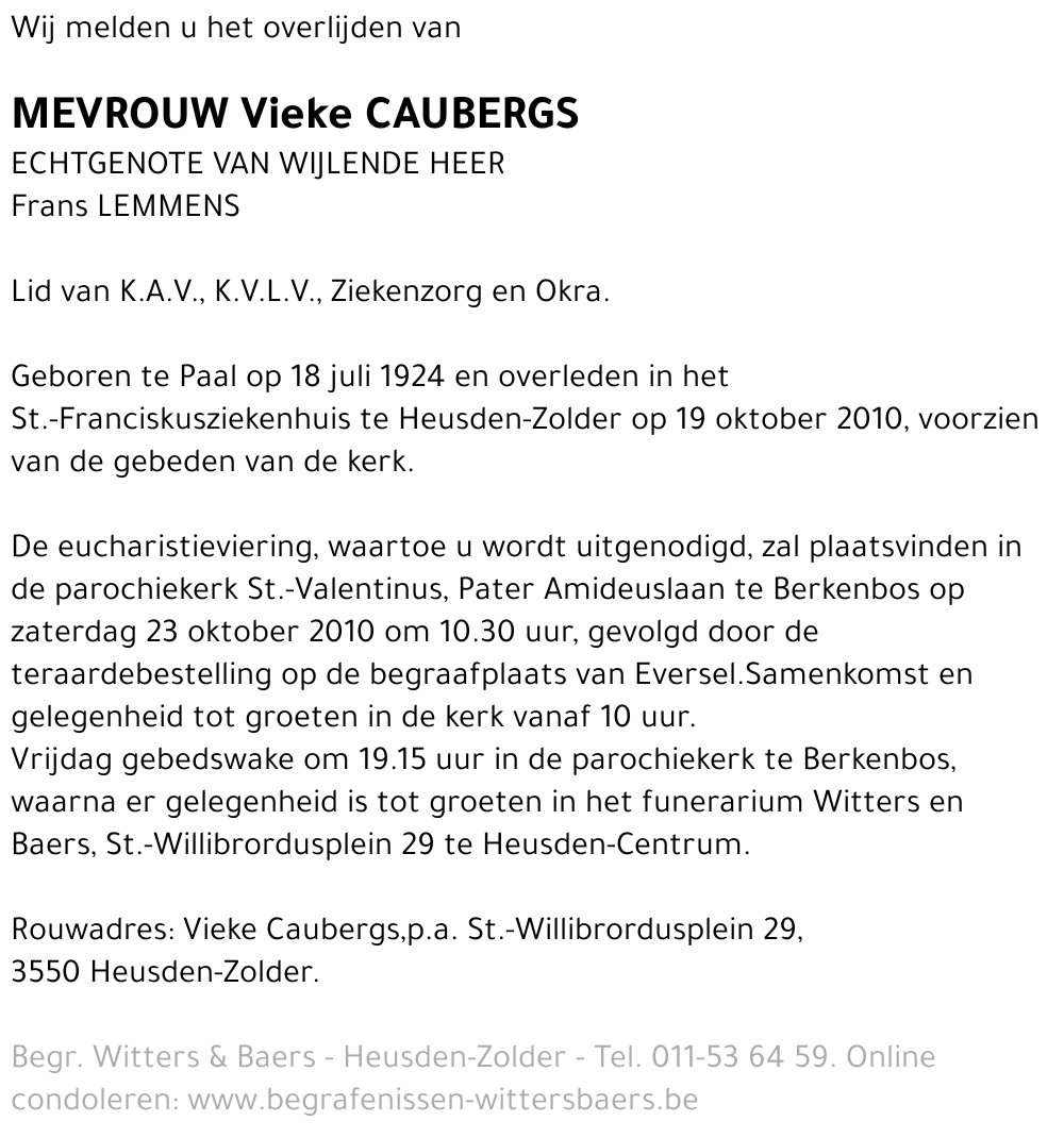 Vieke Caubergs