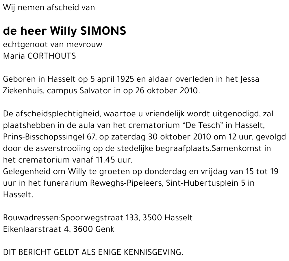 Willy Simons