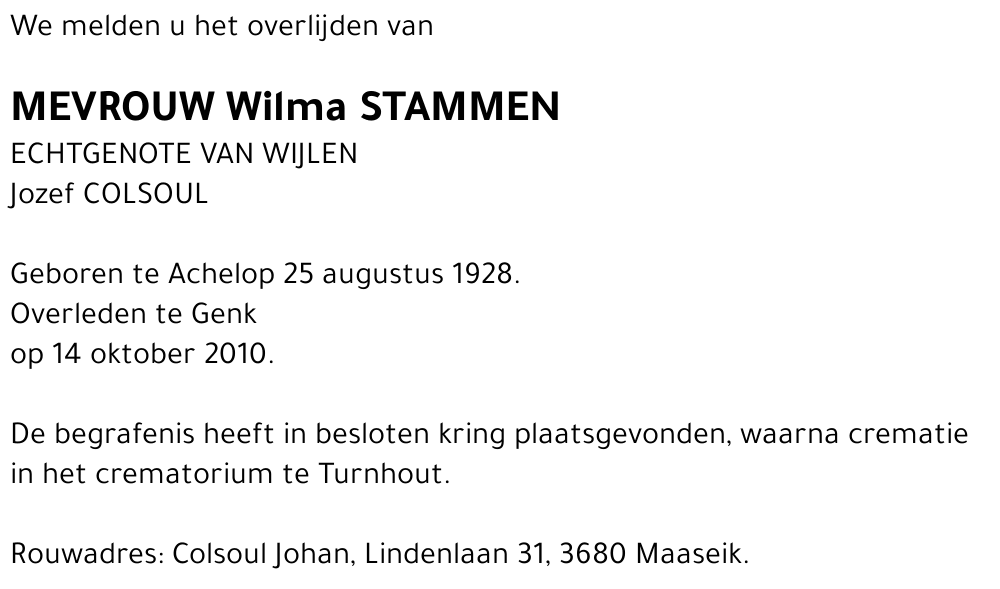 Wilma Stammen