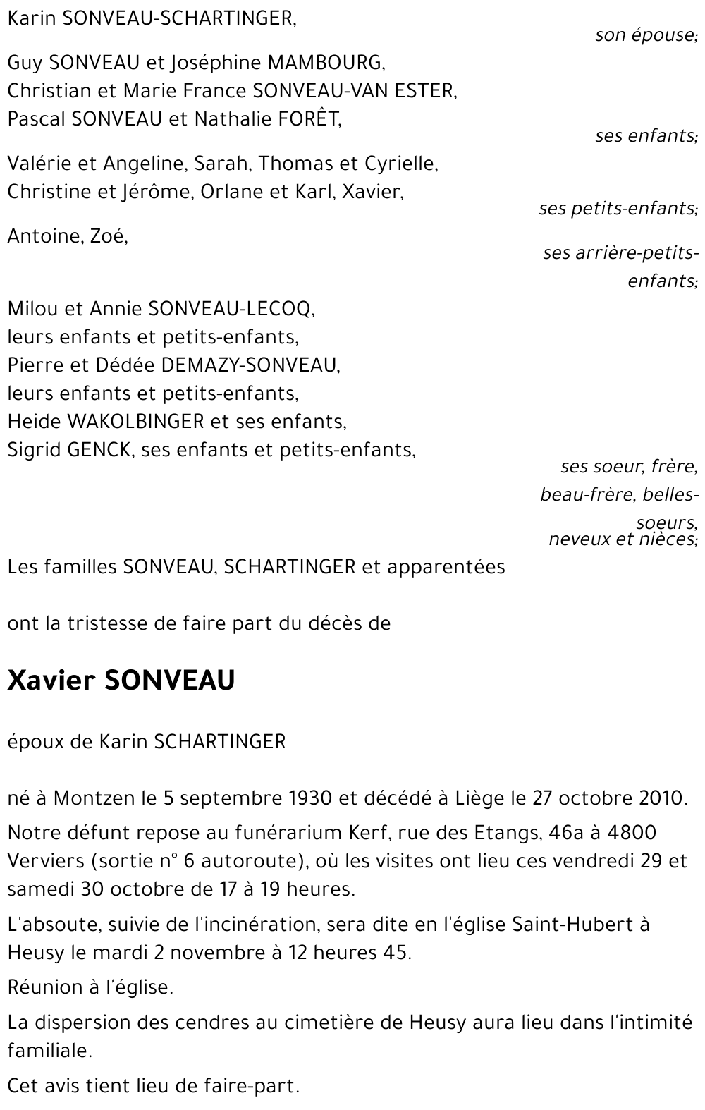 Xavier SONVEAU