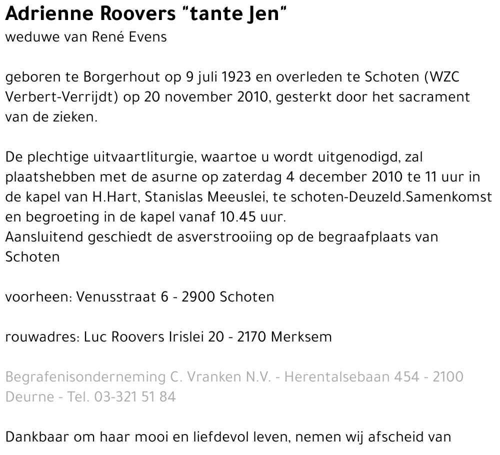 Adrienne Roovers