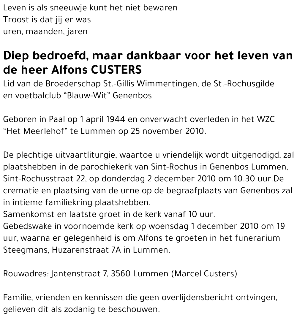 Alfons Custers