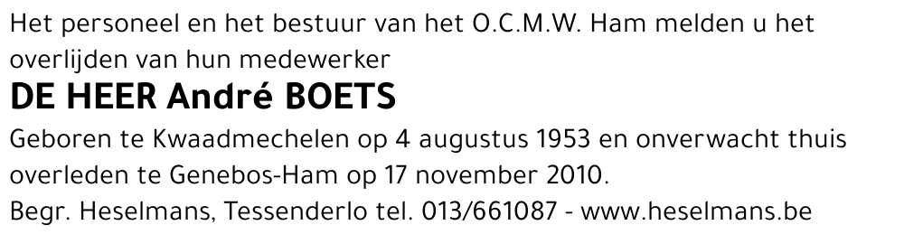 André Boets