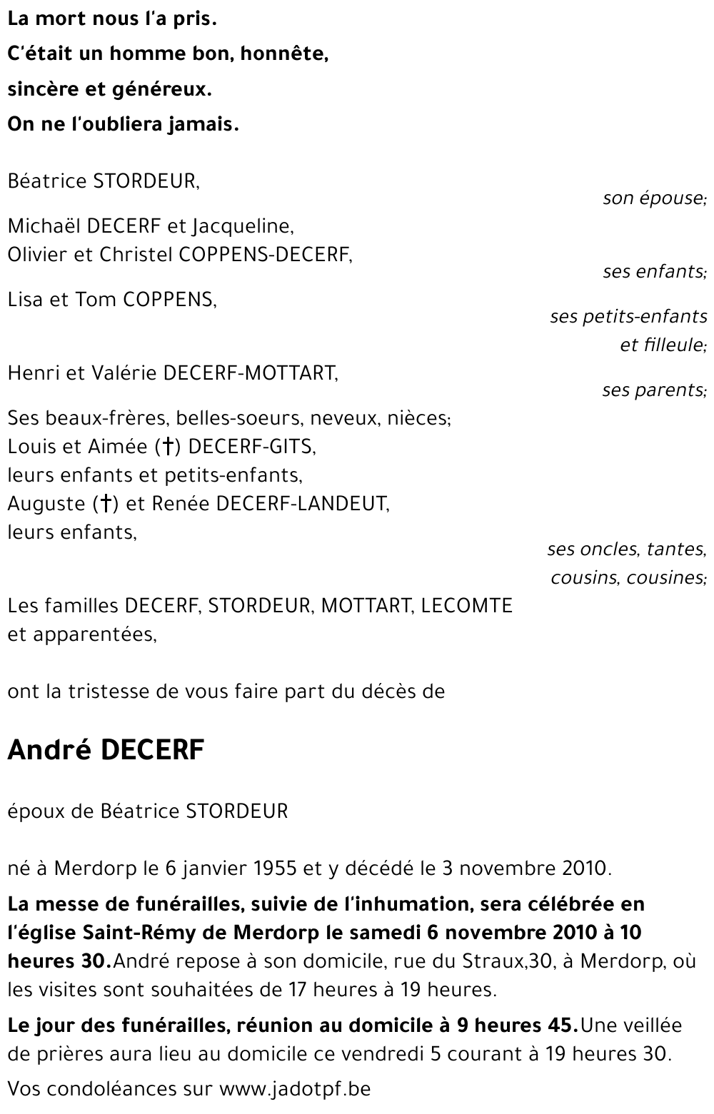 André DECERF