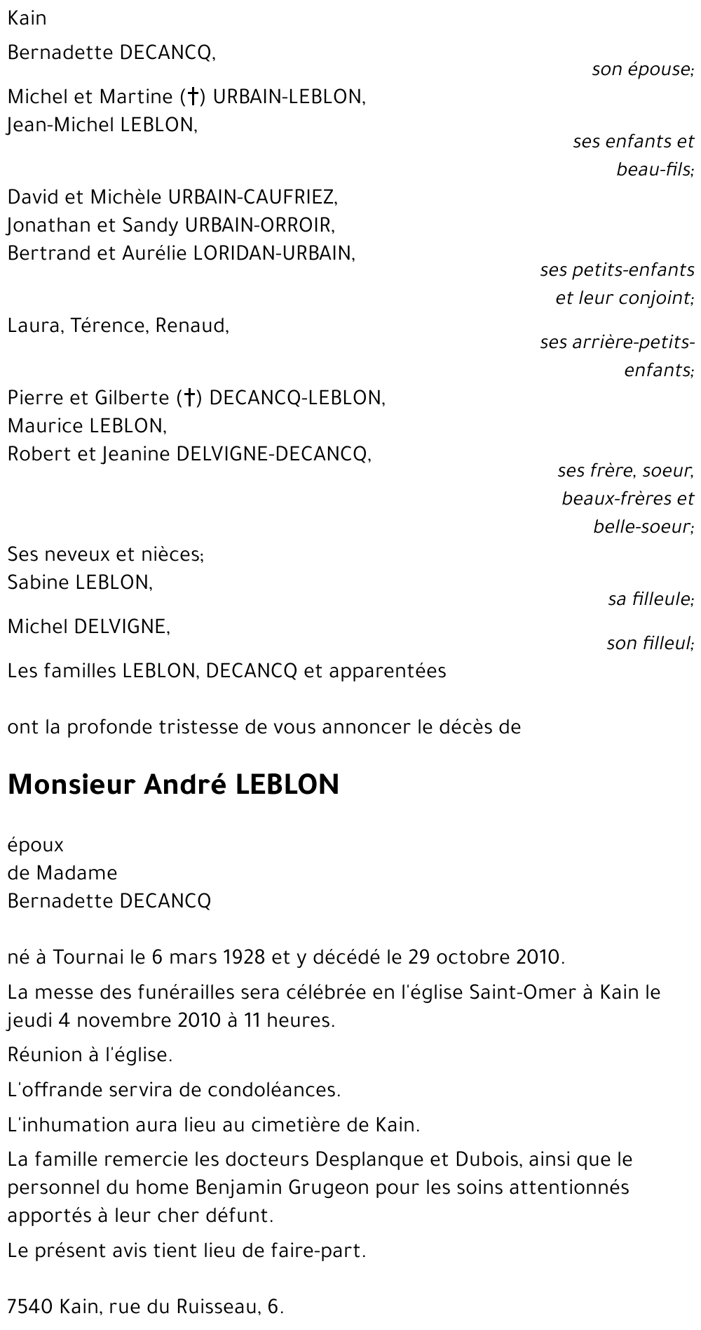 André LEBLON