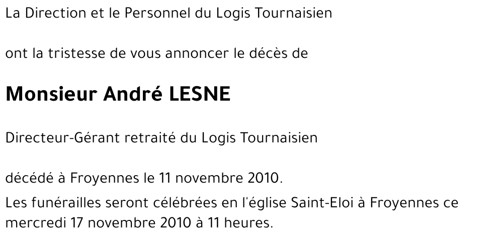 André LESNE