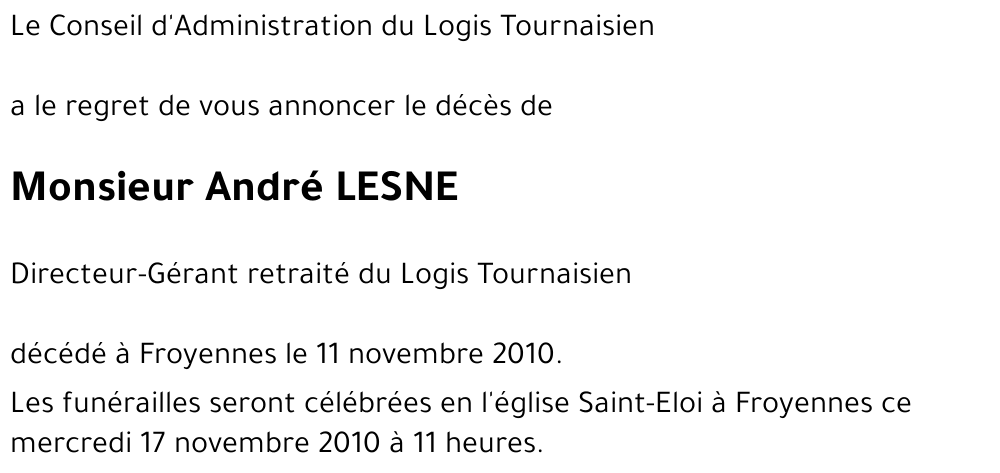 André LESNE