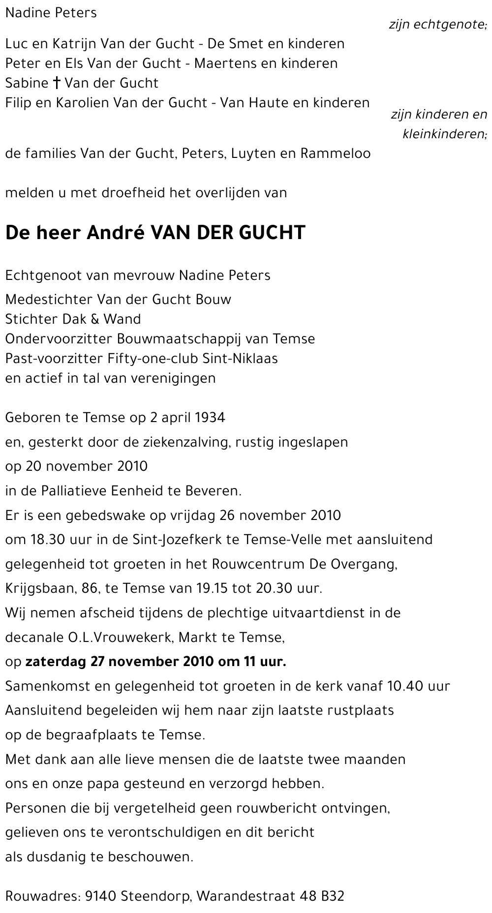 André VAN DER GUCHT