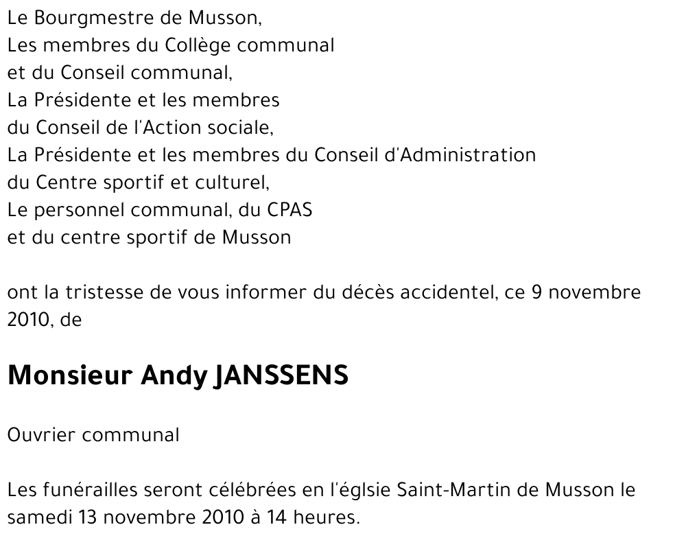 Andy JANSSENS