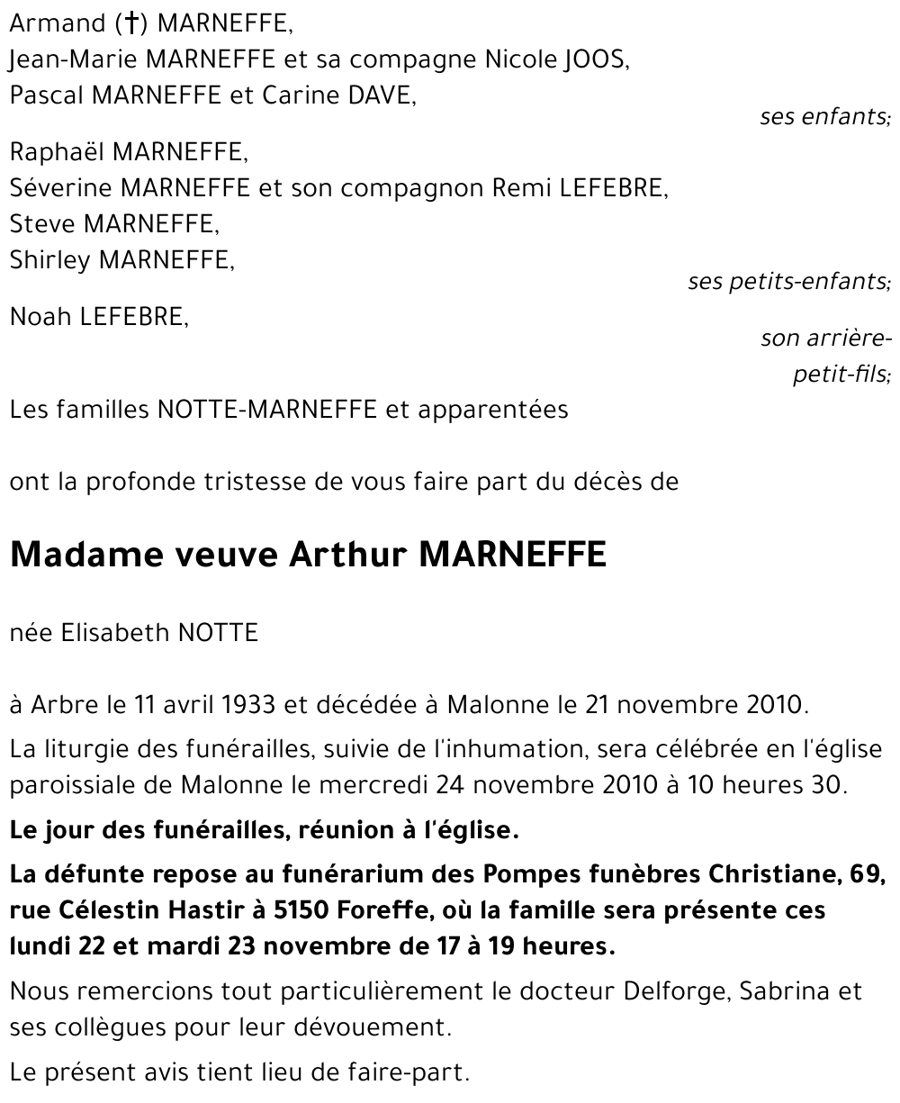 Arthur MARNEFFE