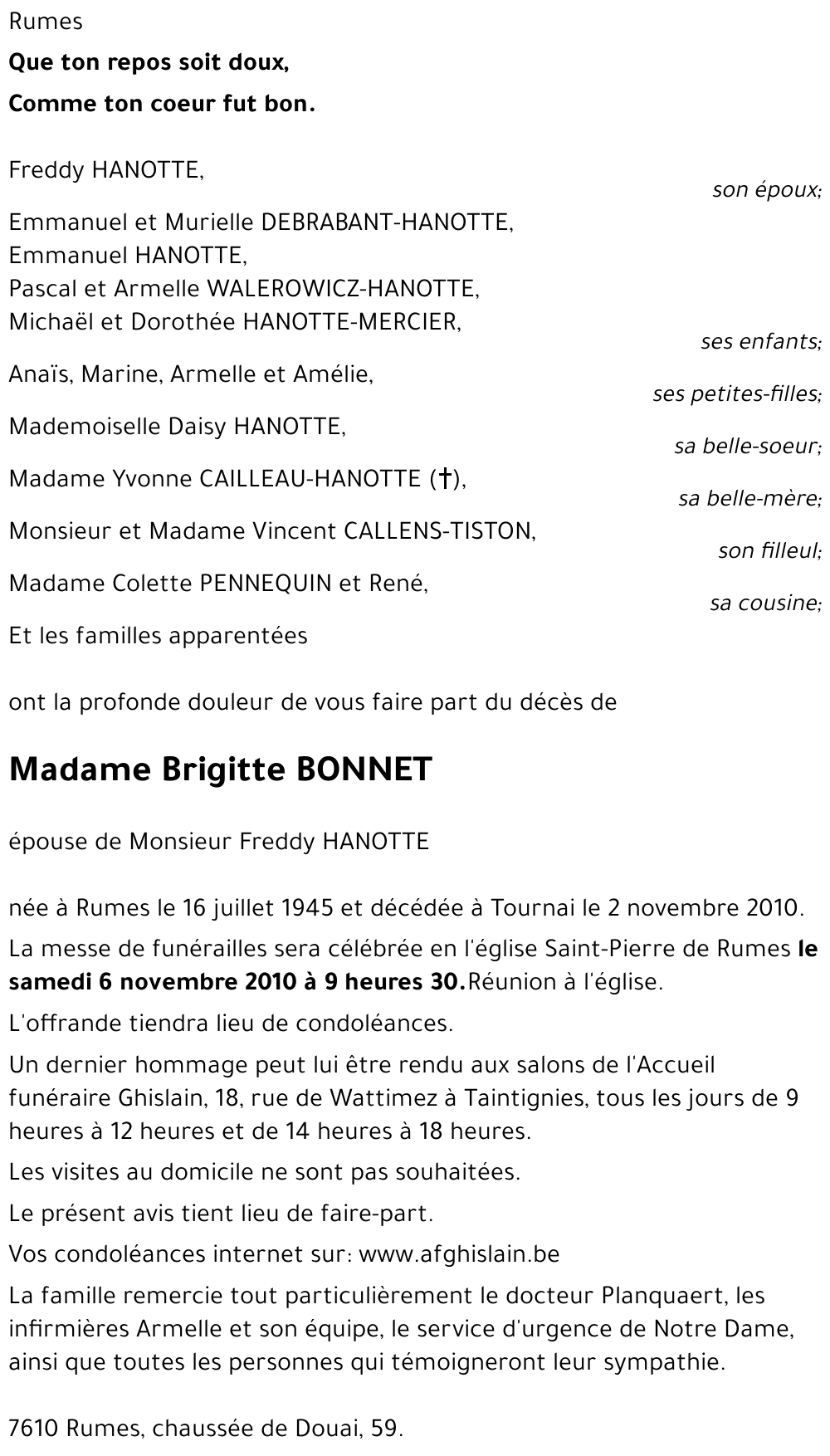 Brigitte BONNET