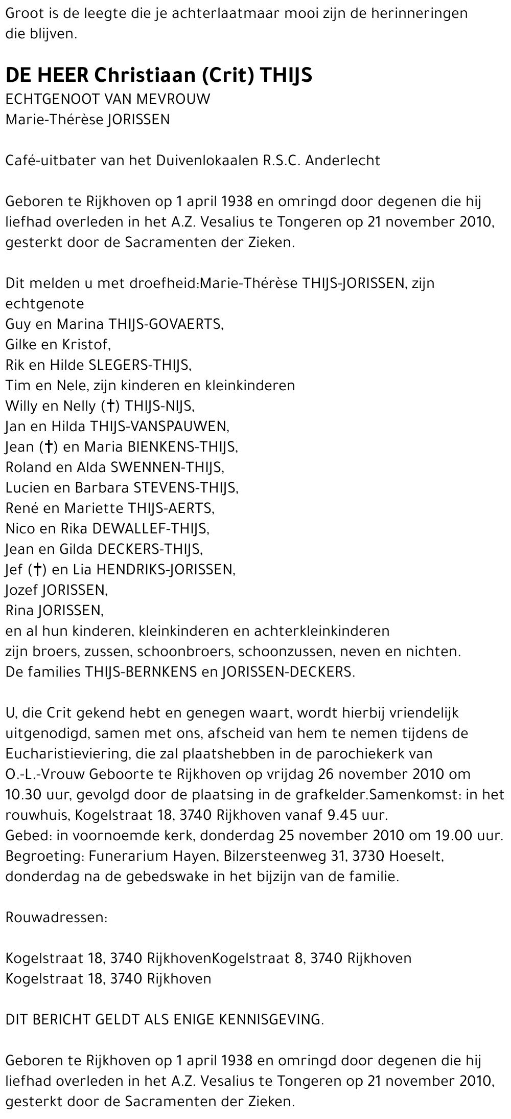 Christiaan (Crit) Thijs