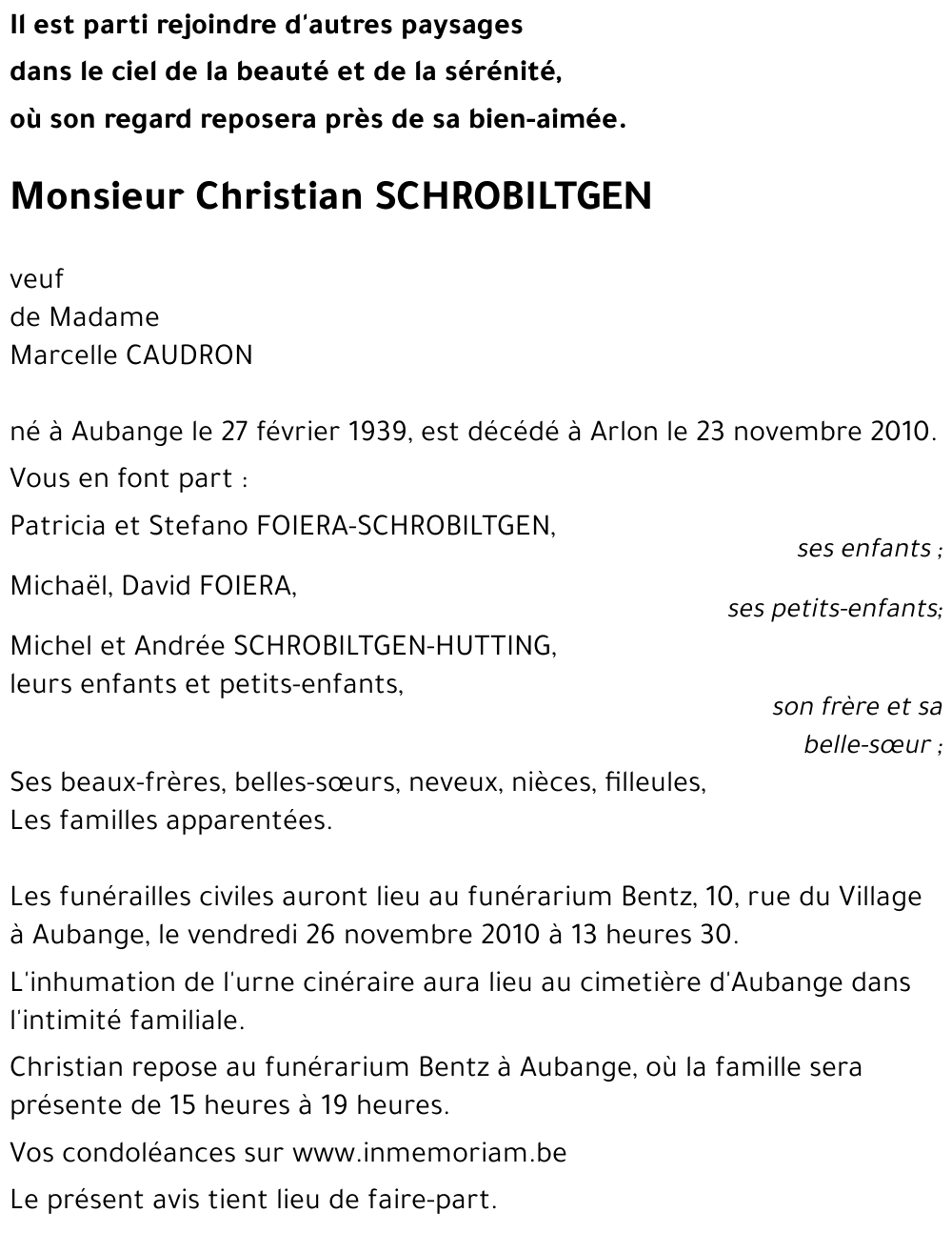 Christian SCHROBILTGEN