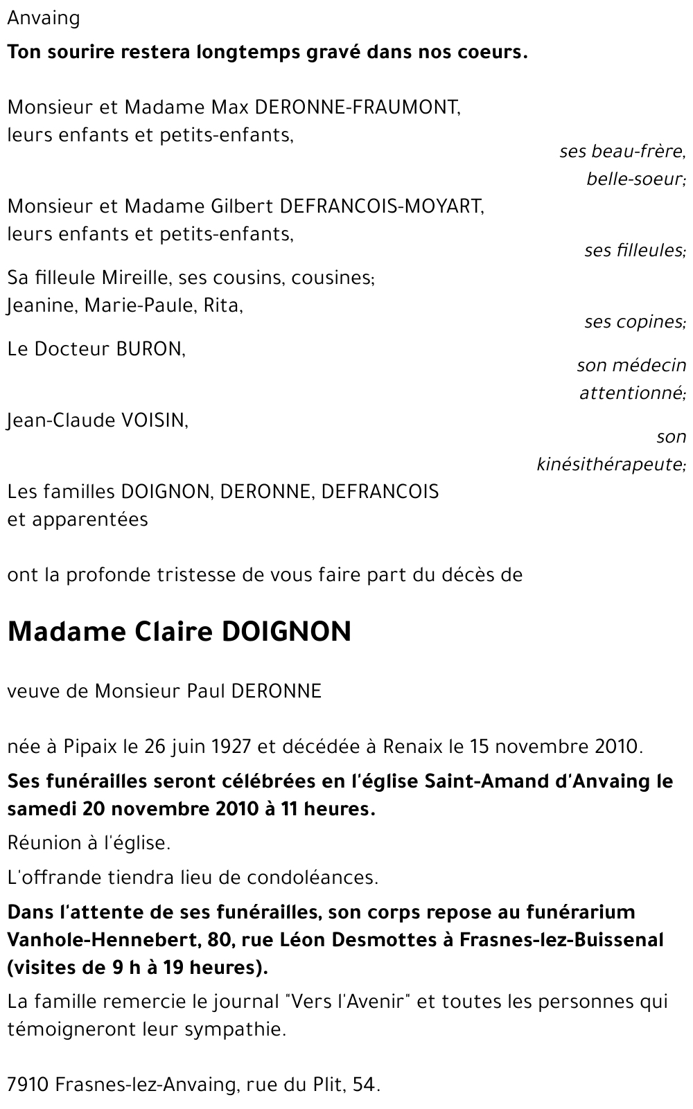 Claire Doignon