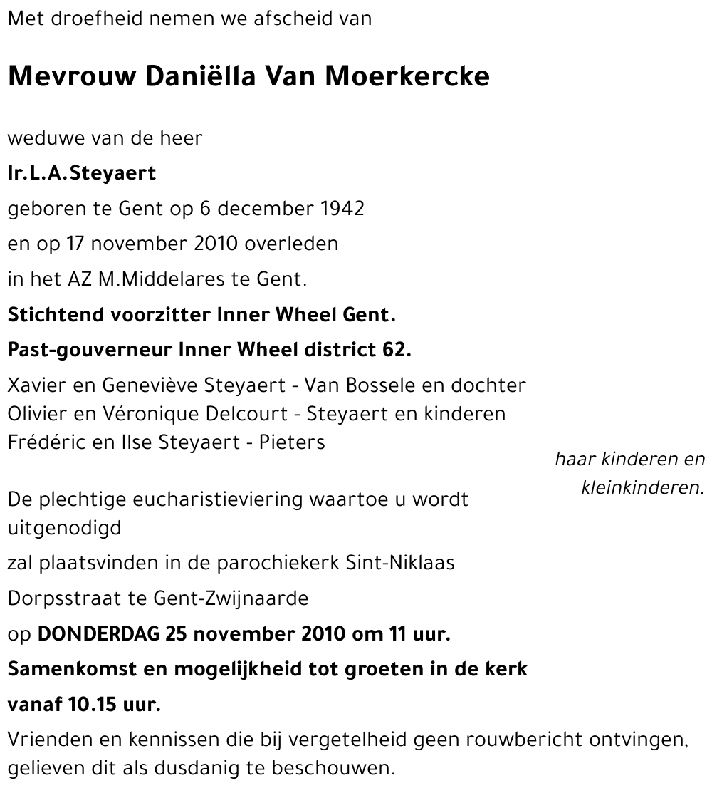Daniëlla Van Moerkercke