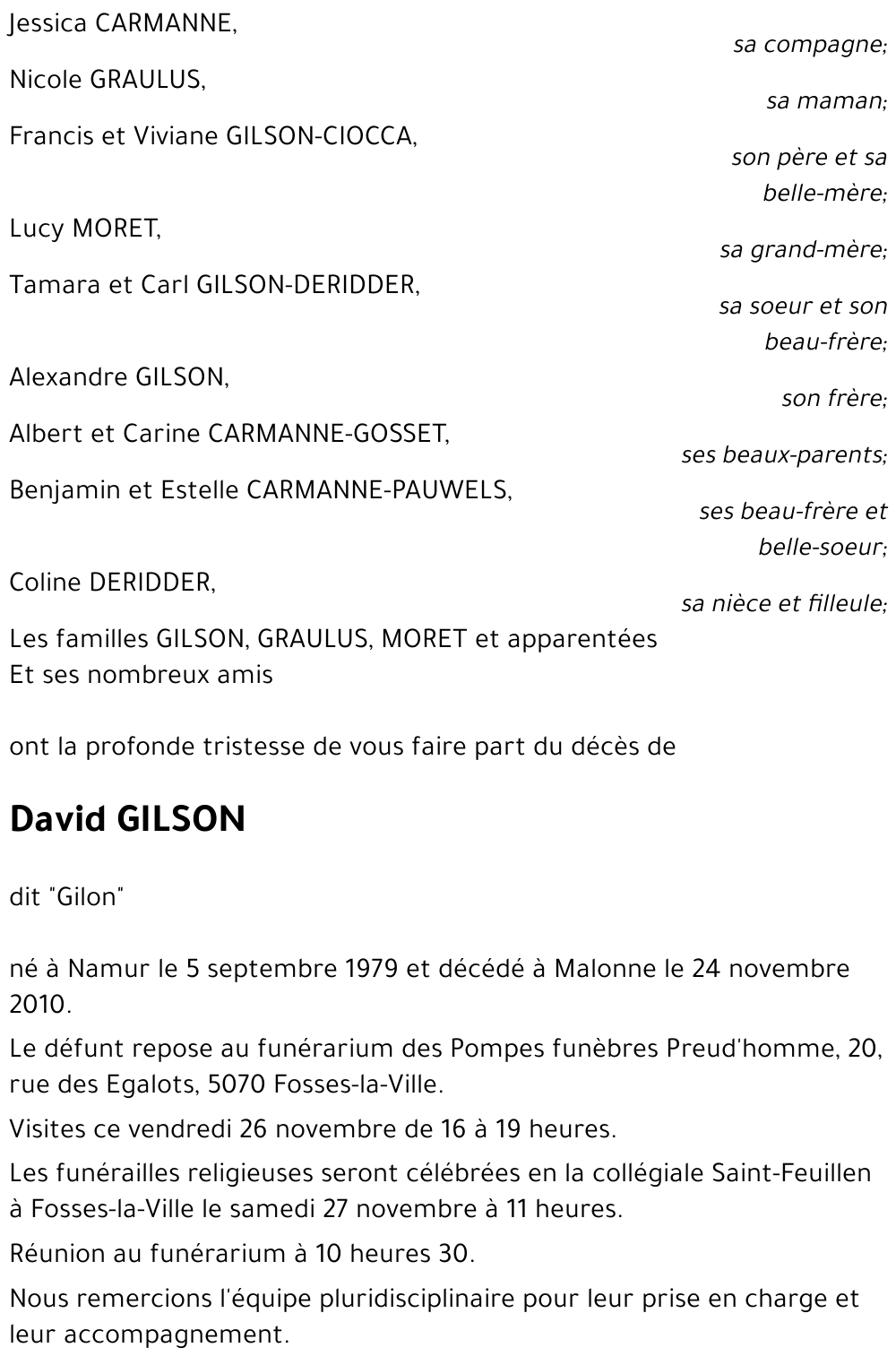 David GILSON