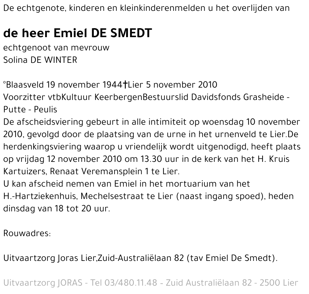 Emiel De Smedt