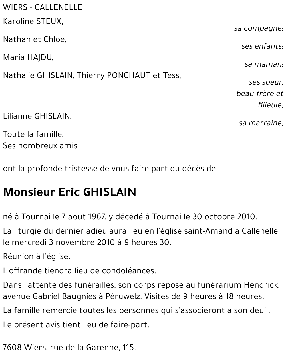 Eric GHISLAIN