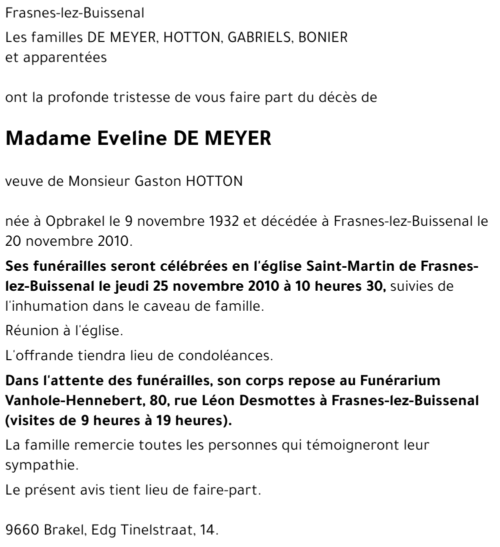 Eveline De Meyer