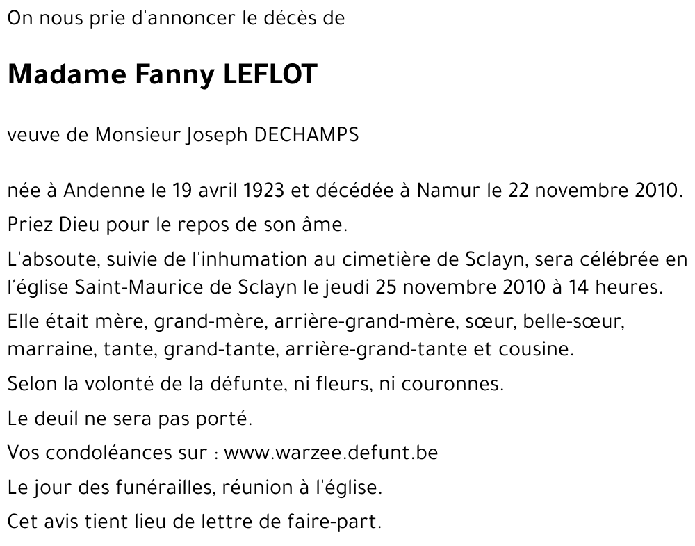 Fanny LEFLOT